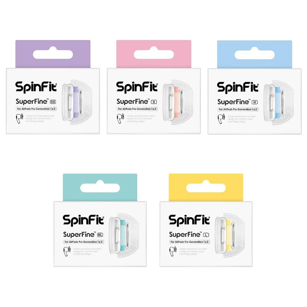 【SpinFit】SuperFine 醫療級矽膠耳塞套 AirPods Pro 1&2 【SpinFit】SuperFine 醫療級矽膠耳塞套 AirPods Pro 1&2